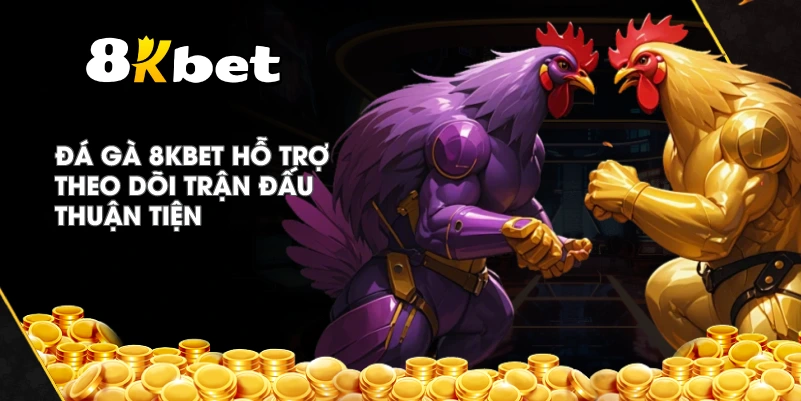 Đá Gà 8KBET hỗ trợ theo dõi trận đấu thuận tiện